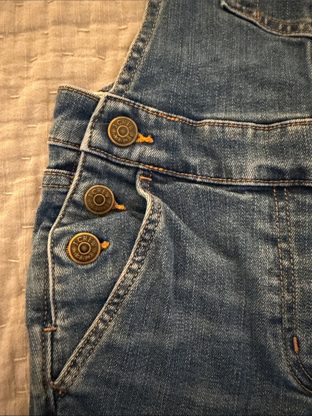 Crewcuts Girls Blue Denim Overalls
